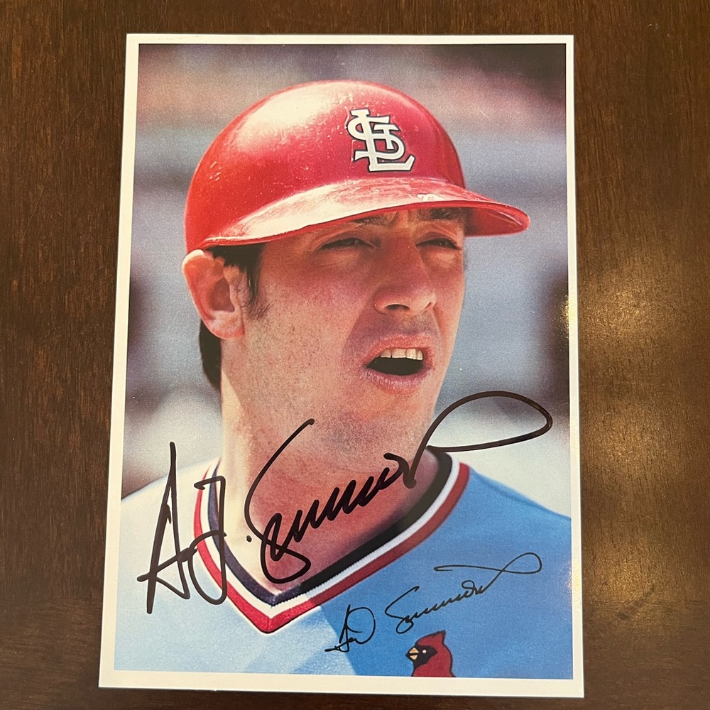 Ted Simmons Autographed Card